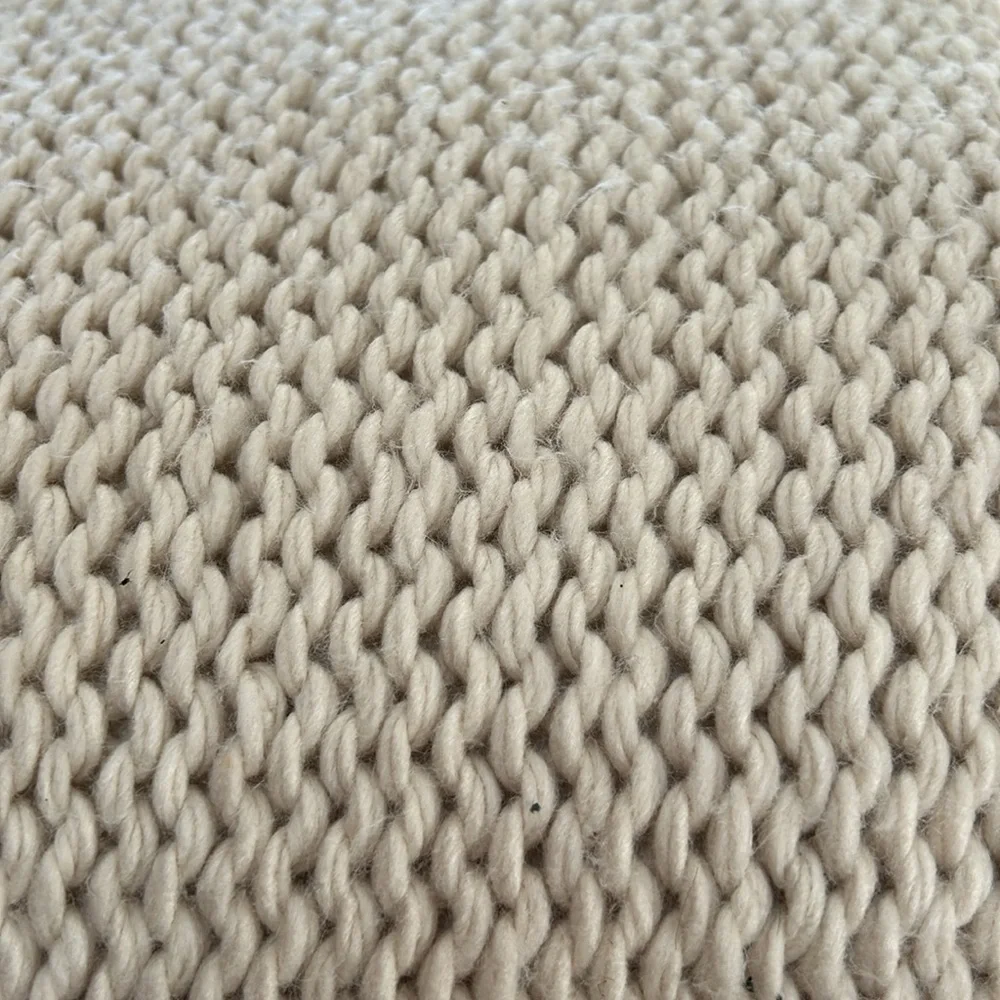Chunky cable knit 24” square accent pillow. Cream color. Great condition.